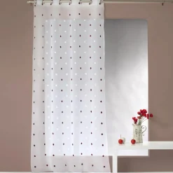 ENJOY HOME Voilage œillets (140 x 240 cm) Pointia Bordeaux Hot