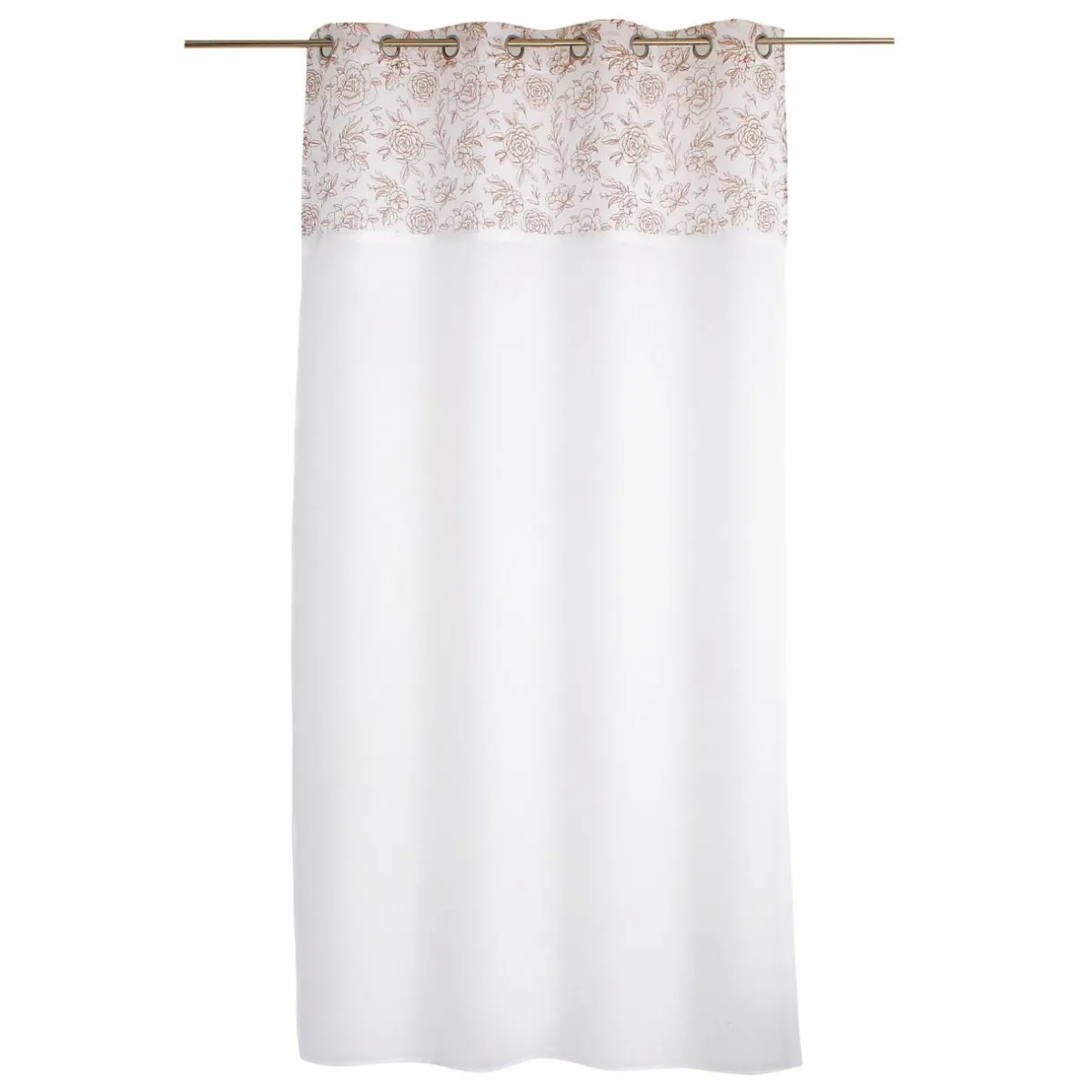 ENJOY HOME Voilage œillets (140 x 240 cm) Rosa Marron Hot