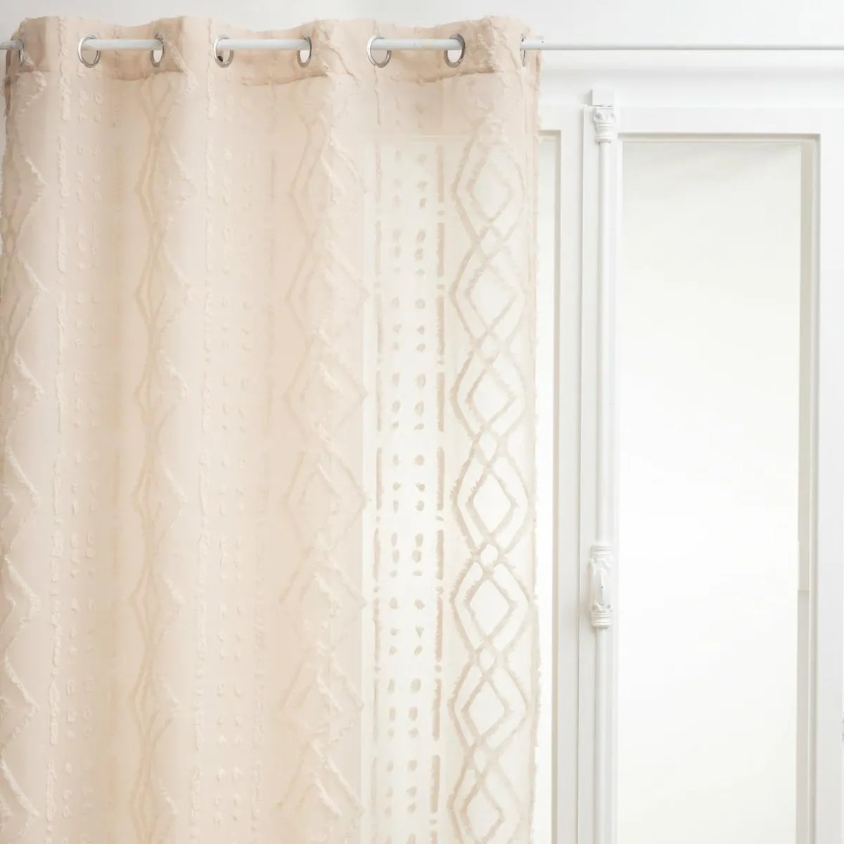 ATMOSPHERA Voilage œillets (140 x 240 cm) Salma Beige Discount