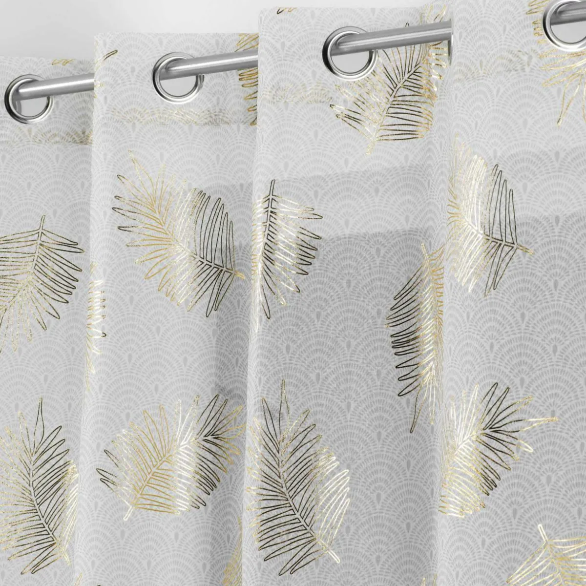 DOUCEUR D'INTERIEUR Voilage œillets (140 x 240 cm) Sunny Gold Or Hot