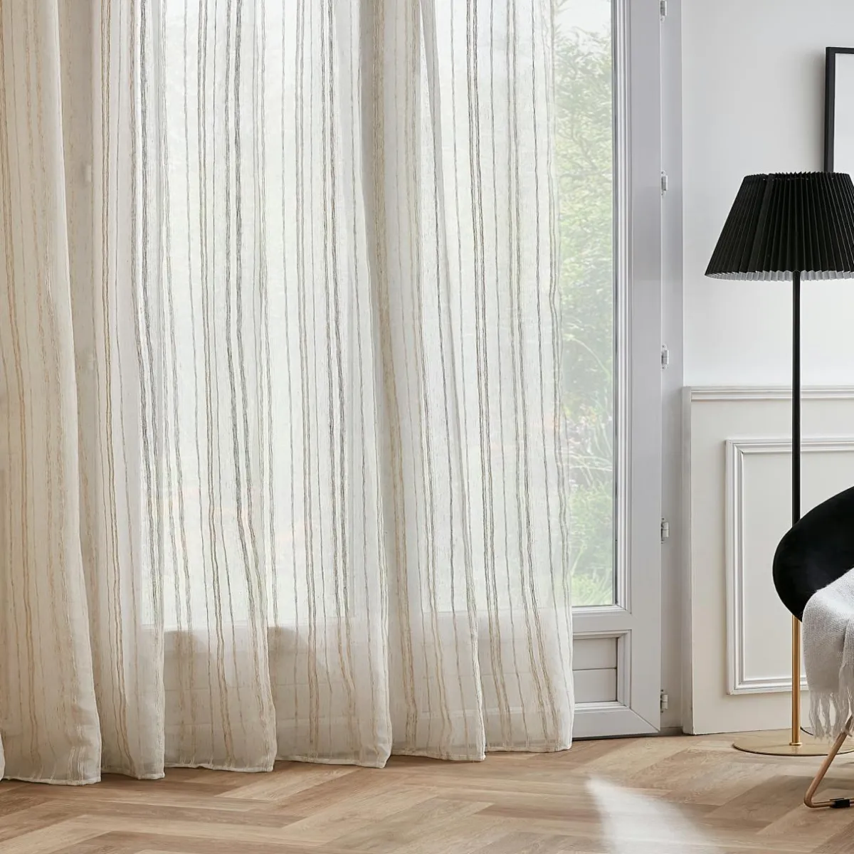 EMINZA Voilage œillets (280 x 240 cm) Théo Beige Sale