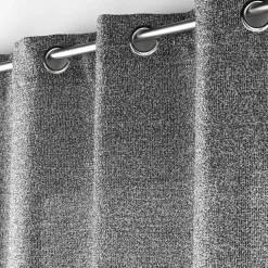 douceur d'intu017drieur Voilage œillets effet lainage (140 x 240 cm) Loulaine Noir Clearance
