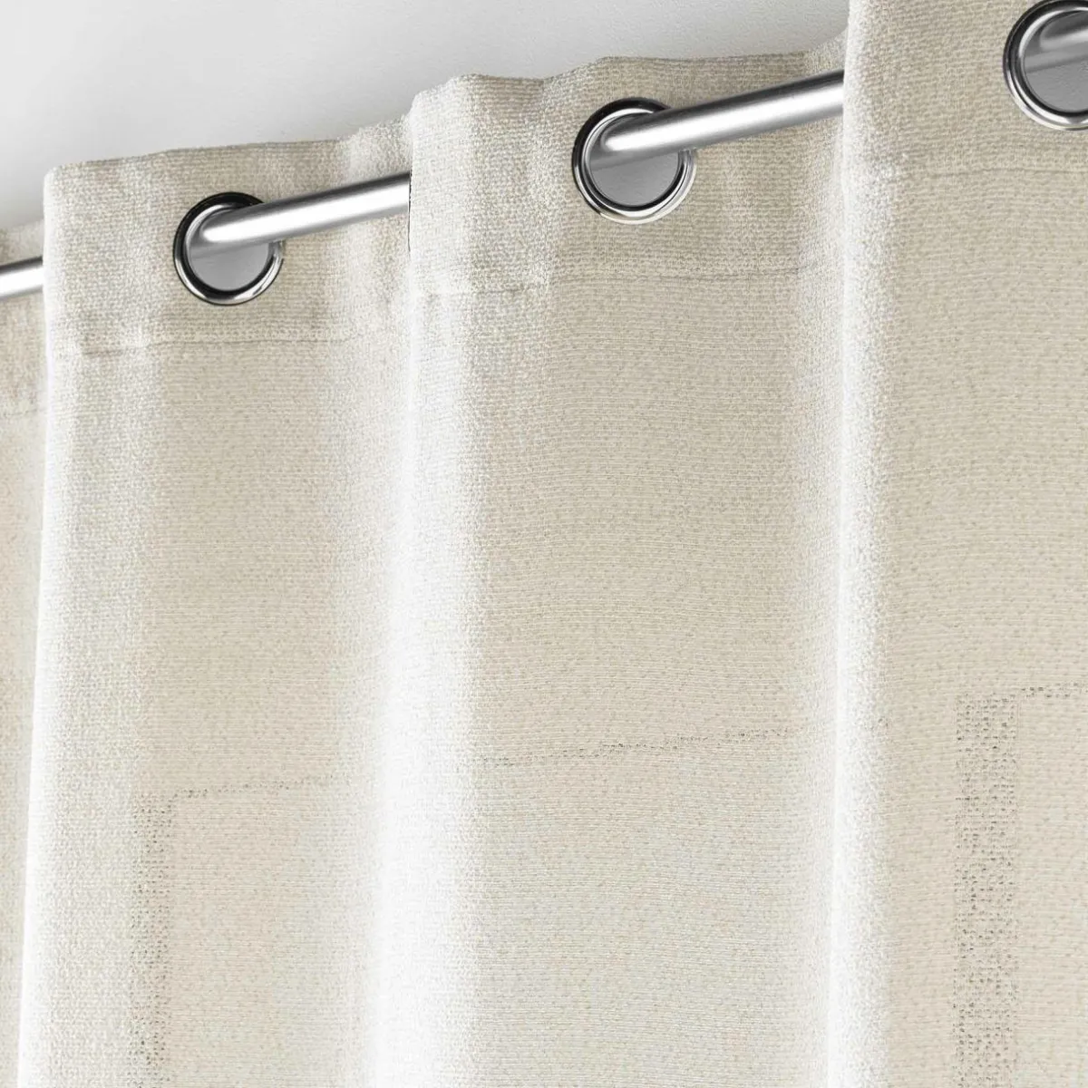 douceur d'intu017drieur Voilage œillets effet lainage (140 x 240 cm) Loulaine Beige
