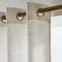 EMINZA Voilage œillets effet lin (140 x 240 cm) Robin Beige Best