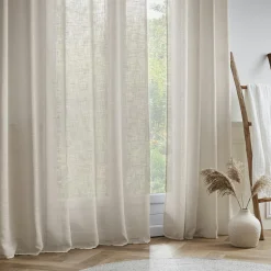 EMINZA Voilage œillets effet lin (180 x 240 cm) Robin Beige Outlet
