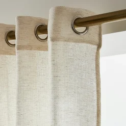EMINZA Voilage œillets effet lin (140 x 280 cm) Luca Beige Best