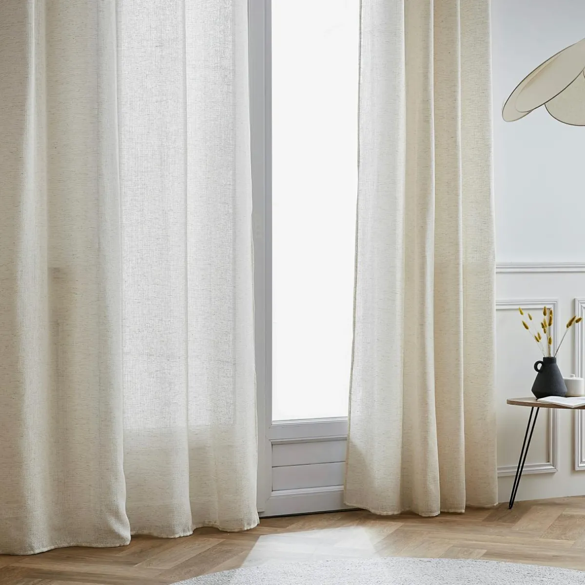 EMINZA Voilage œillets effet lin (140 x 280 cm) Luca Beige Best