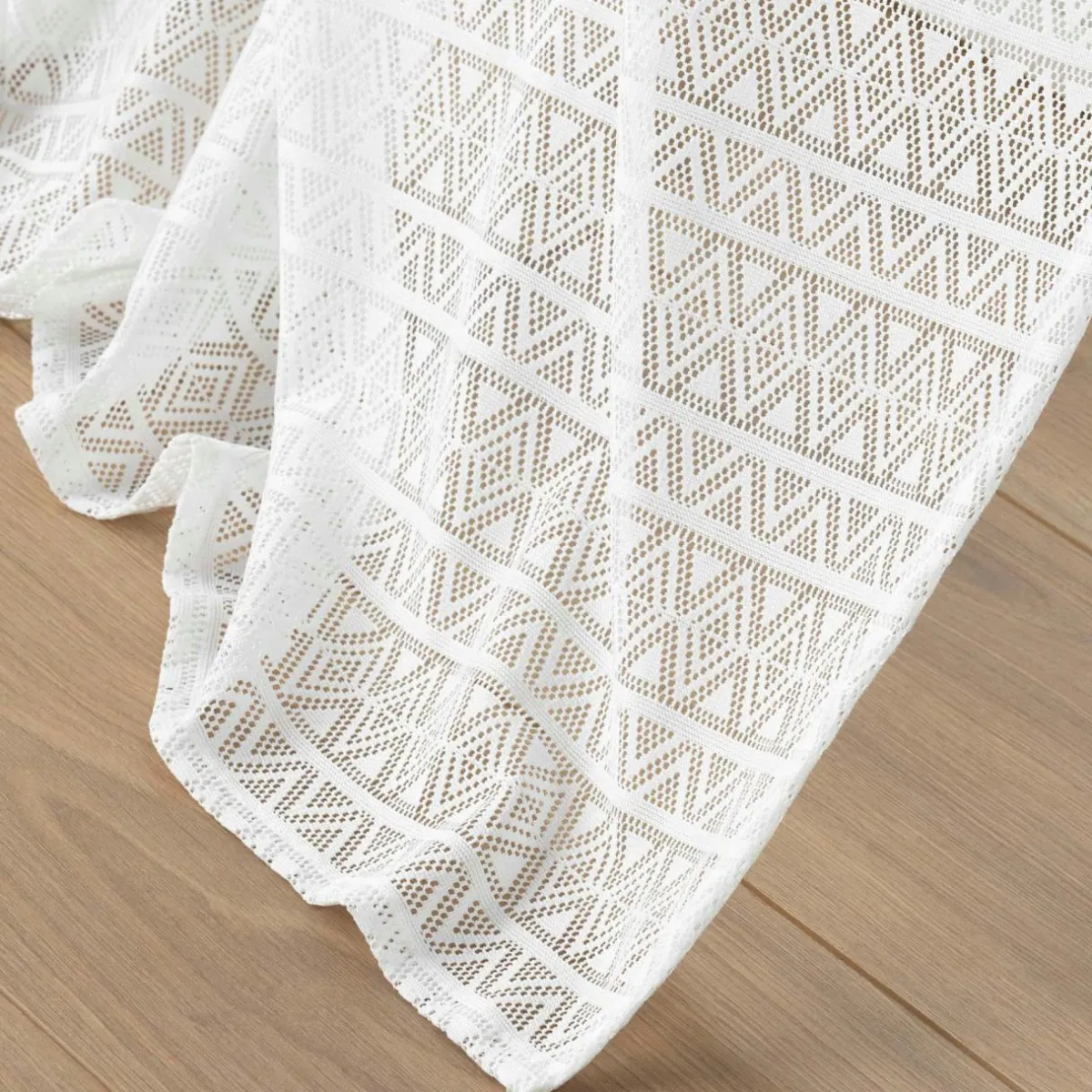 DOUCEUR D'INTERIEUR Voilage maille (140 x 280 cm) Naomie Blanc Discount
