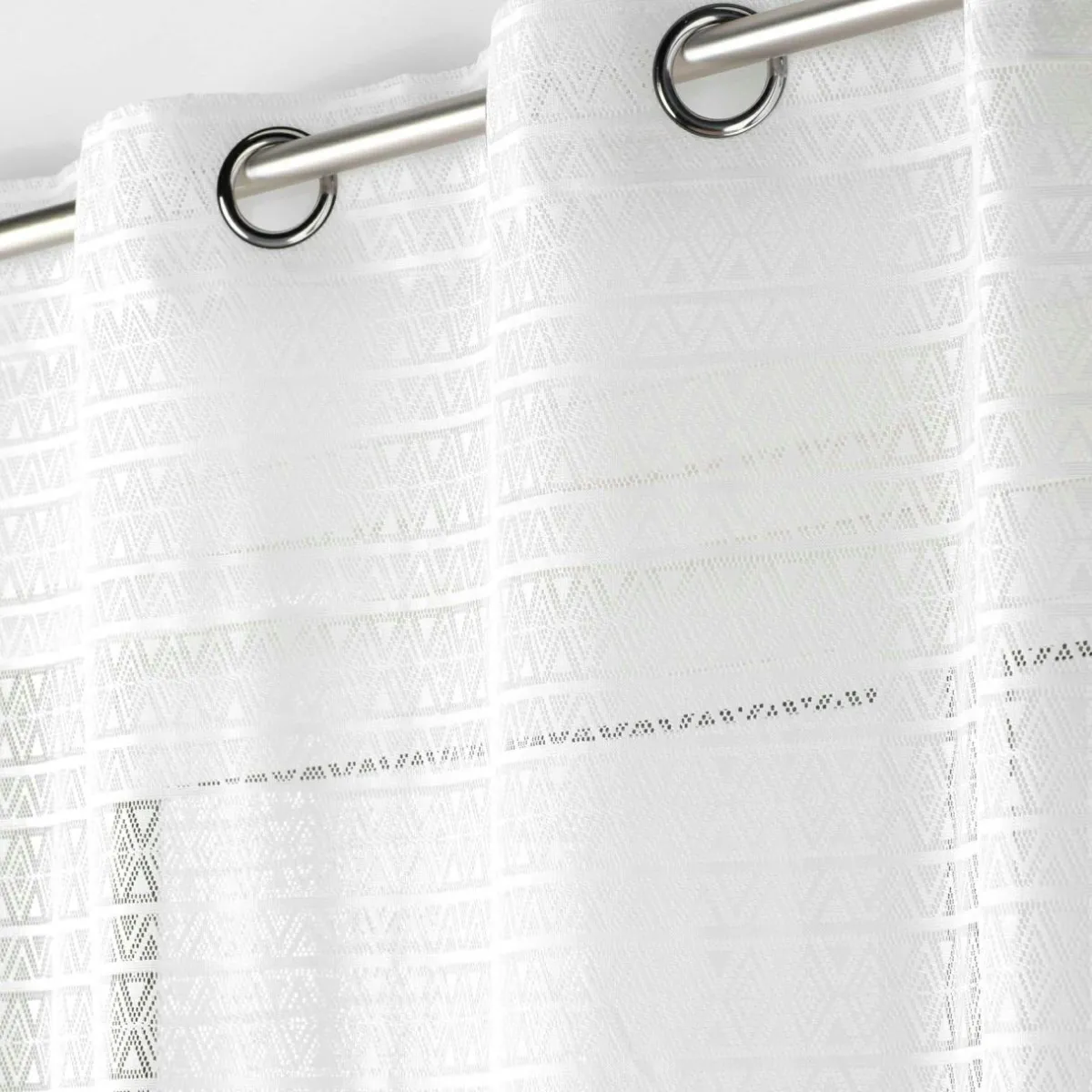 DOUCEUR D'INTERIEUR Voilage maille (140 x 280 cm) Naomie Blanc Discount