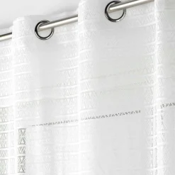 DOUCEUR D'INTERIEUR Voilage maille (140 x 240 cm) Naomie Blanc Clearance