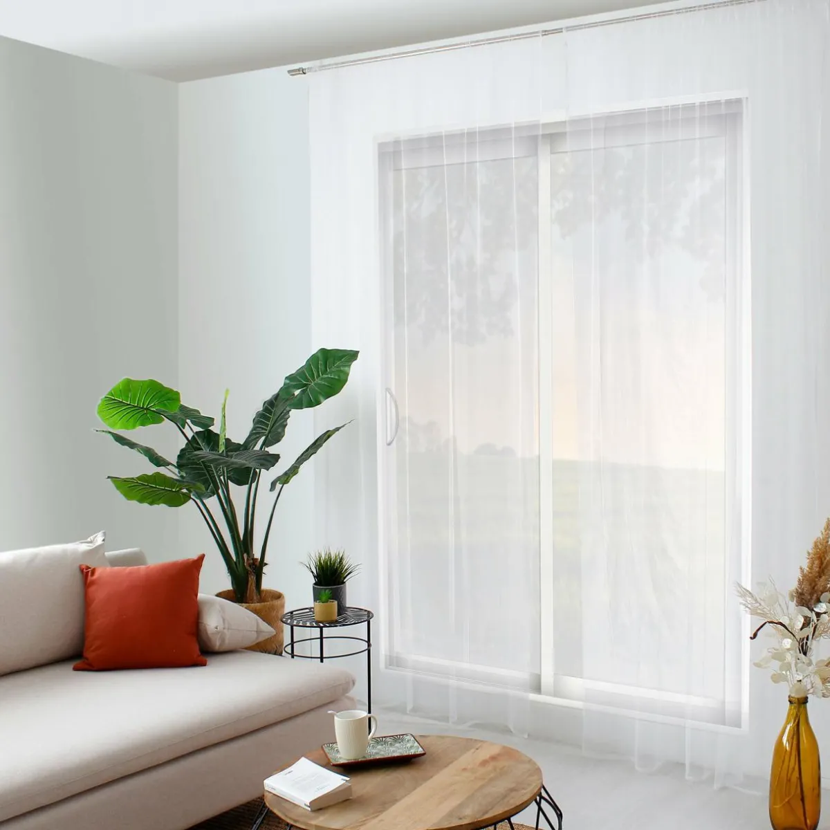 ENJOY HOME Voilage moustiquaire (140 x 240 cm) Moustik Blanc New