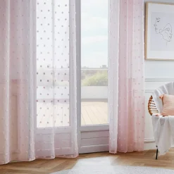EMINZA Voilage oeillets pompons (140 x 280 cm) Emie Rose Sale