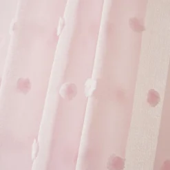 EMINZA Voilage oeillets pompons (140 x 280 cm) Emie Rose Sale