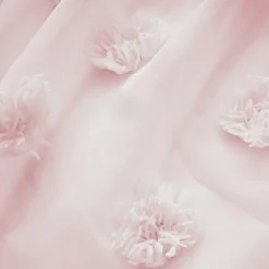 EMINZA Voilage oeillets pompons (180 x 240 cm) Suzie Rose