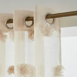 EMINZA Voilage oeillets pompons (280 x 240 cm) Suzie Beige Outlet