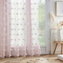 EMINZA Voilage oeillets pompons (280 x 240 cm) Suzie Rose Sale