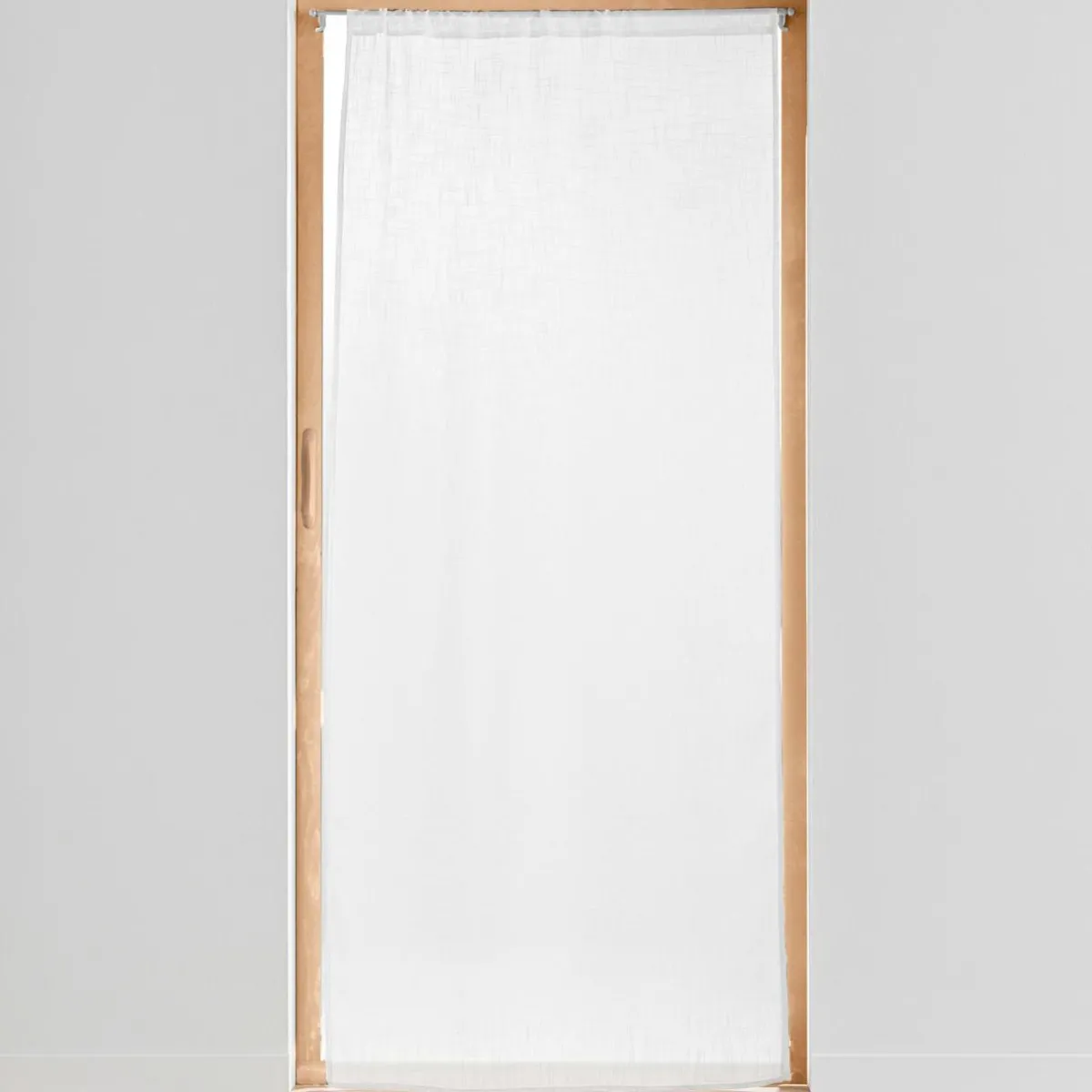 douceur d'intu017drieur Voilage passe tringle effet lin tissé (90 x 200 cm) Haltona Blanc Clearance