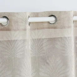 DOUCEUR D'INTERIEUR Voilage tissé (140 x 240 cm) Levita Taupe Discount