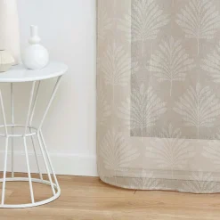 DOUCEUR D'INTERIEUR Voilage tissé (140 x 280 cm) Levita Taupe Discount