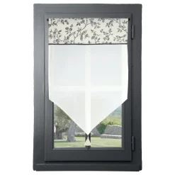 STOF Voilage vitrage passe-tringle (60 x 90 cm) Clarine Ecru
